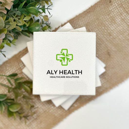Corporate Logo Branded Coasters - Corporate Christmas Gifts - Realtor Gift - Corporate Logo Client Gifts