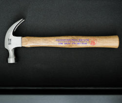 Realtor Closing Gift - Construction Gift - Corporate Logo Branded Hammer