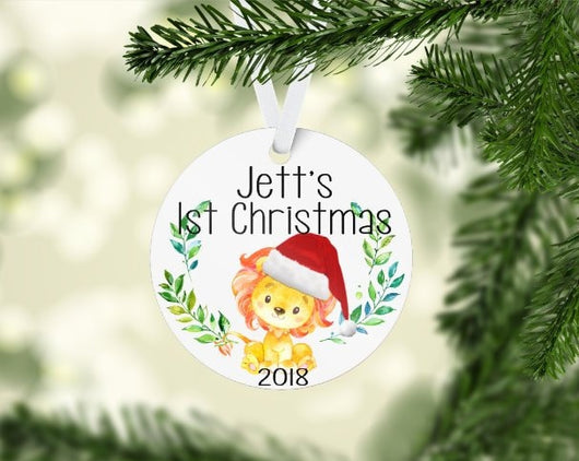 Baby's First Christmas Ornament - Baby Boy - Photo Christmas Ornament - Newlywed Christmas Ornament - Christmas Decor - Christmas Ornament