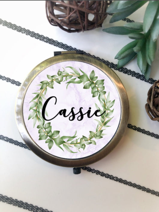 Bridesmaid Gift - Personalized Bridesmaid Gift - Personalized Compact Mirror - Gift for Her - Bridesmaid Proposal