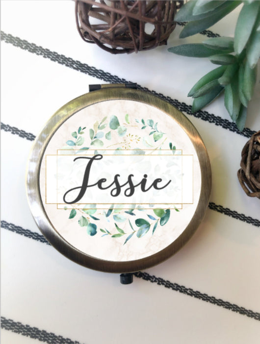 Bridesmaid Gift - Personalized Bridesmaid Gift - Personalized Compact Mirror - Gift for Her - Bridesmaid Proposal