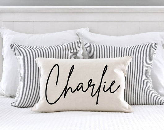 Personalized Name Pillow - Nursery Decor - Custom Name Pillow
