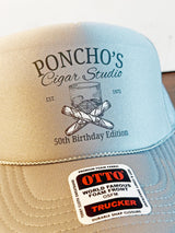 Custom Men's Bachelor Party Trucker Hat – Bourbon & Cigar Design – Personalized Hat for Guys' Trip, Birthday, or Groomsmen Gift