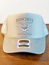 Custom Men's Bachelor Party Trucker Hat – Bourbon & Cigar Design – Personalized Hat for Guys' Trip, Birthday, or Groomsmen Gift