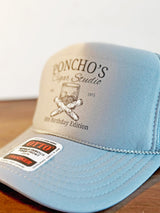 Custom Men's Bachelor Party Trucker Hat – Bourbon & Cigar Design – Personalized Hat for Guys' Trip, Birthday, or Groomsmen Gift