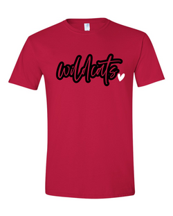 Wildcats PTO Fundraiser - Youth Sizes- Wildcats Heart Shirt/Sweatshirt/Hoodie