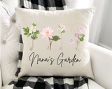 Nana's Garden Mother's Day Pillow