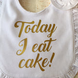 First Birthday Bib - Girls First Birthday Bib - First Birthday Outfit - First Birthday Cake Smash- Cake Smash Photo Prop