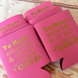 To Have and to Hold - Personalized Custom Bachelorette Party Favors