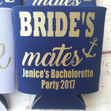 Nautical Anchor Brides's Mates - Personalized Custom Bachelorette Can Coolers