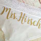 Personalized Bride Panties - Custom Bride Panties - Bride Gift - Bachelorette Party Gift - Bachelorette Party - Bridal Lingerie