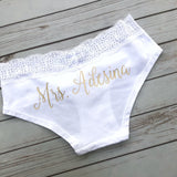 Personalized Bride Panties - Custom Bride Panties - Bridal Lingerie - Bachelorette Party Gift - Bachelorette Party - Bride Gift