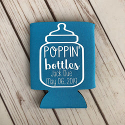 Poppin Bottles - Personalized Baby Shower Can Coolers