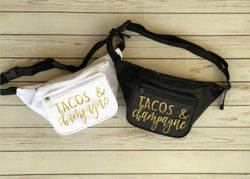 Bachelorette Fanny Packs - Tacos and Champagne