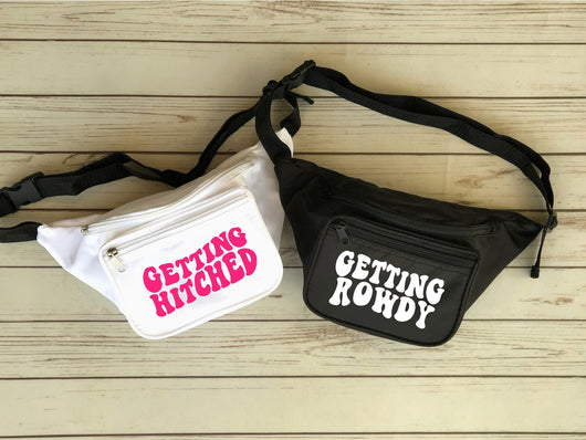 Getting Hitched Bachelorette Fanny Packs