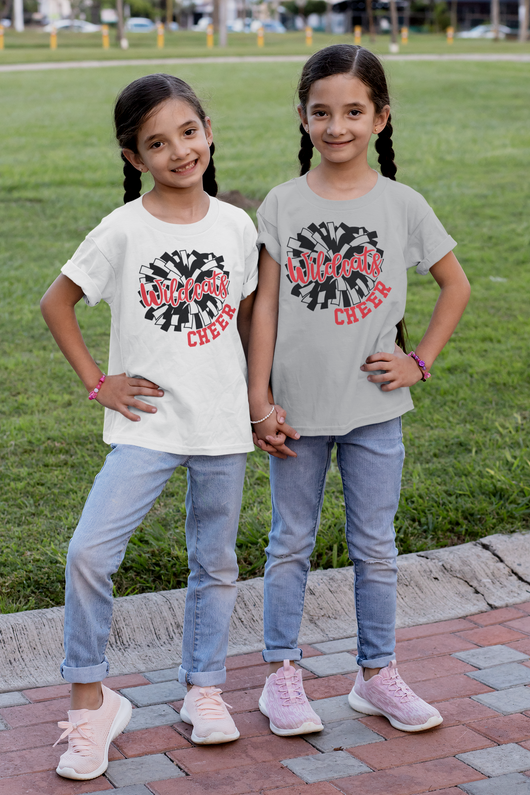 Wildcats Pom Pom Cheer T-Shirt