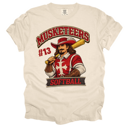 Musketeers with Jersey Number Softball Tee