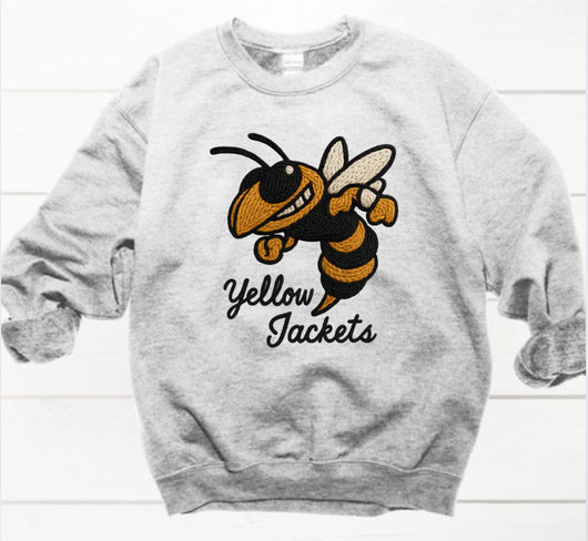 Faux Yarn Applique Springfield Yellow Jackets Shirt
