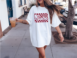 Comfort Color - Cubs Checkered Tee