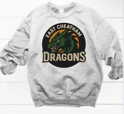 Faux Yarn Applique East Cheatham Dragons  Shirt