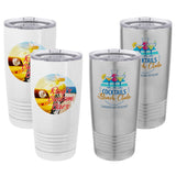 Corporate Gift Idea - Custom Corporate Logo 20 oz. Polar Stainless Steel Vacuum Insulated Tumbler w/Lid