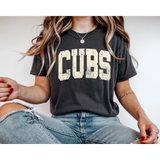 Cubs Distressed Print Tee