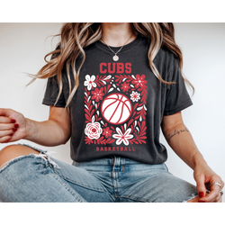 Floral Cubs Basketball Shirt