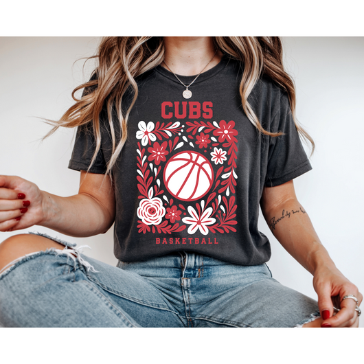 Floral Cubs Basketball Shirt