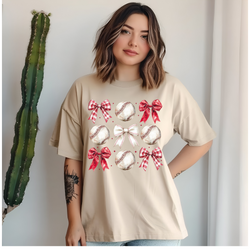 Cubs Baseball Coquette Tee