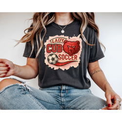 Lady Cubs Watercolor Soccer Tee