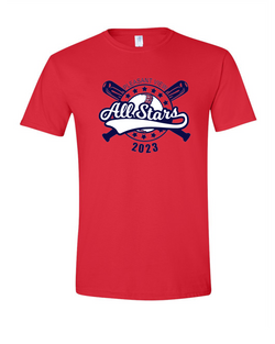 Youth Size Baseball All Stars Tshirt