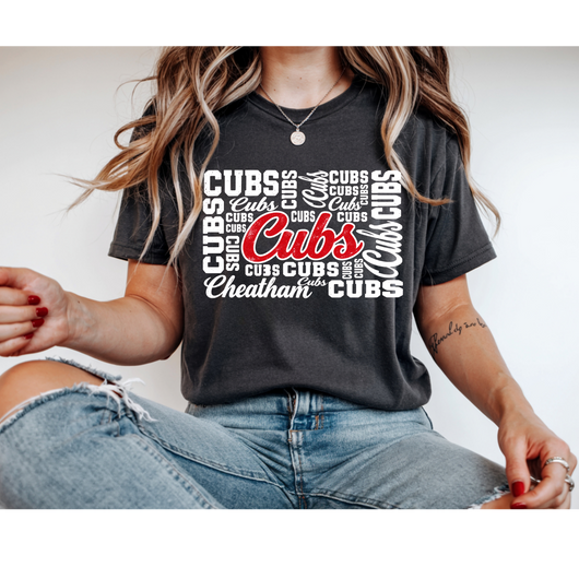 Cheatham Cubs Word Art Tee