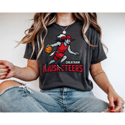 Basketballin' Cheatham Musketeers Tee