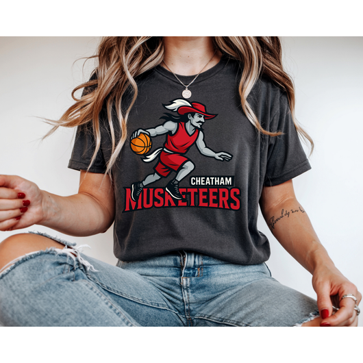Basketballin' Cheatham Musketeers Tee