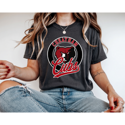 Cubs Vintage Collegiate Style Logo Tee