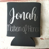 Bachelorette Party Favors - Bachelorette Can Coolers  - Personalized Bridesmaid Gift  - Bachelorette Party - Fun Wedding Favors