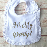First Birthday Bib - Girls First Birthday Bib - First Birthday Party - First Birthday Outfit - First Birthday Cake Smash- Birthday Outfit