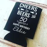 Birthday Party Favors - Birthday Can Coolers - Fun Birthday Favors - Personalized Favors  - Birthday Party