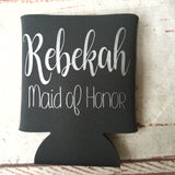Bachelorette Party Favors - Bachelorette Can Coolers  - Personalized Bridesmaid Gift  - Bachelorette Party - Fun Wedding Favors