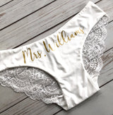 Personalized Bride Panties - Custom Bride Panties - Bridal Lingerie - Bachelorette Party Gift - Bachelorette Party - Bride Gift