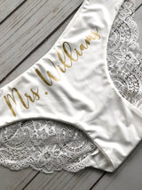 Personalized Bride Panties - Custom Bride Panties - Bridal Lingerie - Bachelorette Party Gift - Bachelorette Party - Bride Gift