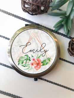 Bridesmaid Gift - Personalized Bridesmaid Gift - Personalized Compact Mirror - Gift for Her - Bridesmaid Proposal