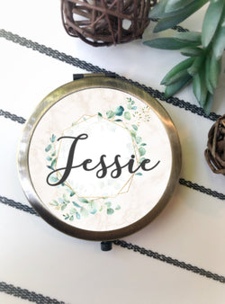 Bridesmaid Gift - Personalized Bridesmaid Gift - Personalized Compact Mirror - Gift for Her - Bridesmaid Proposal