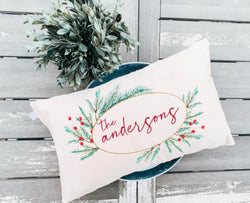 Personalized Christmas Gift - Personalized Name Pillow - Christmas Gift for Newlyweds - Personalized Calligraphy Pillow - Name Pillow