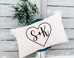 Personalized Initial Pillow - Wedding Gift - Engagement Gift