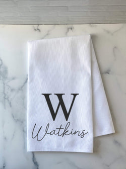 Christmas Gift - Personalized Kitchen Towel - Personalized Tea Towel - Anniversary Gift