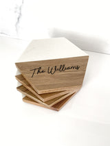 Corporate Gift - Personalized Company Gift - Corporate Christmas Gifts - Personalized Wood Coasters - Company Logo Gift - Client Gifts
