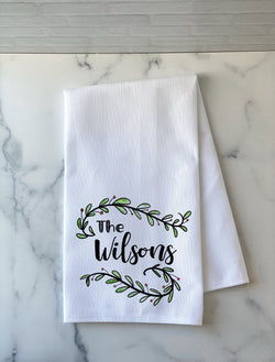 Personalized Christmas Gift - Personalized Christmas Tea Towel - Christmas Decor - Custom Christmas Towel - Personalized Christmas Gift