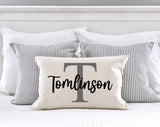 Mothers Day Gift - Personalized Last Name Pillow - Wedding Gift - Personalized Initial Pillow - Last Name Pillow - Engagement Gift