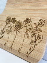 Mothers Day Gift for Nana - Birth Flower Gift - Personalized Cutting Board - Gift for Mom